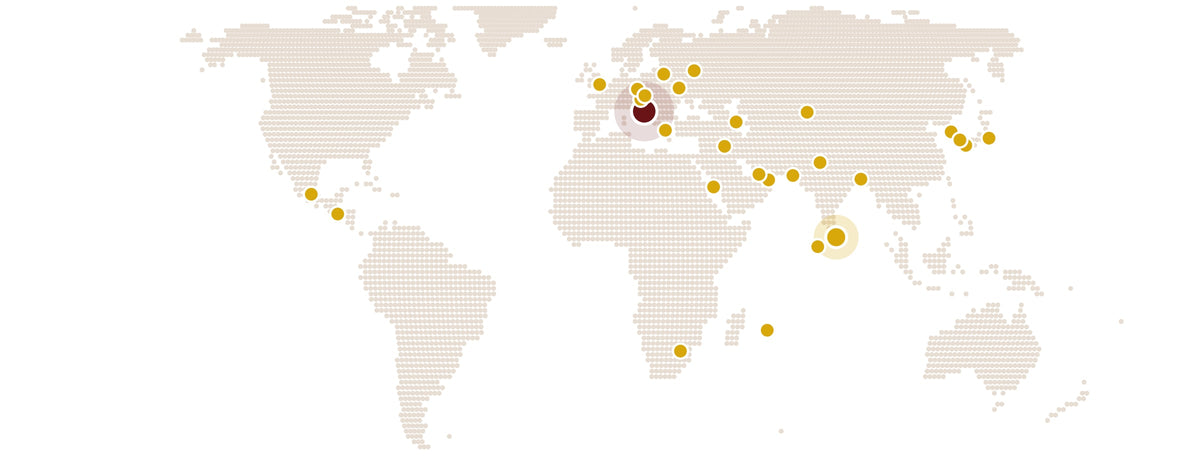Karta Spa Ceylon butika u svijetu